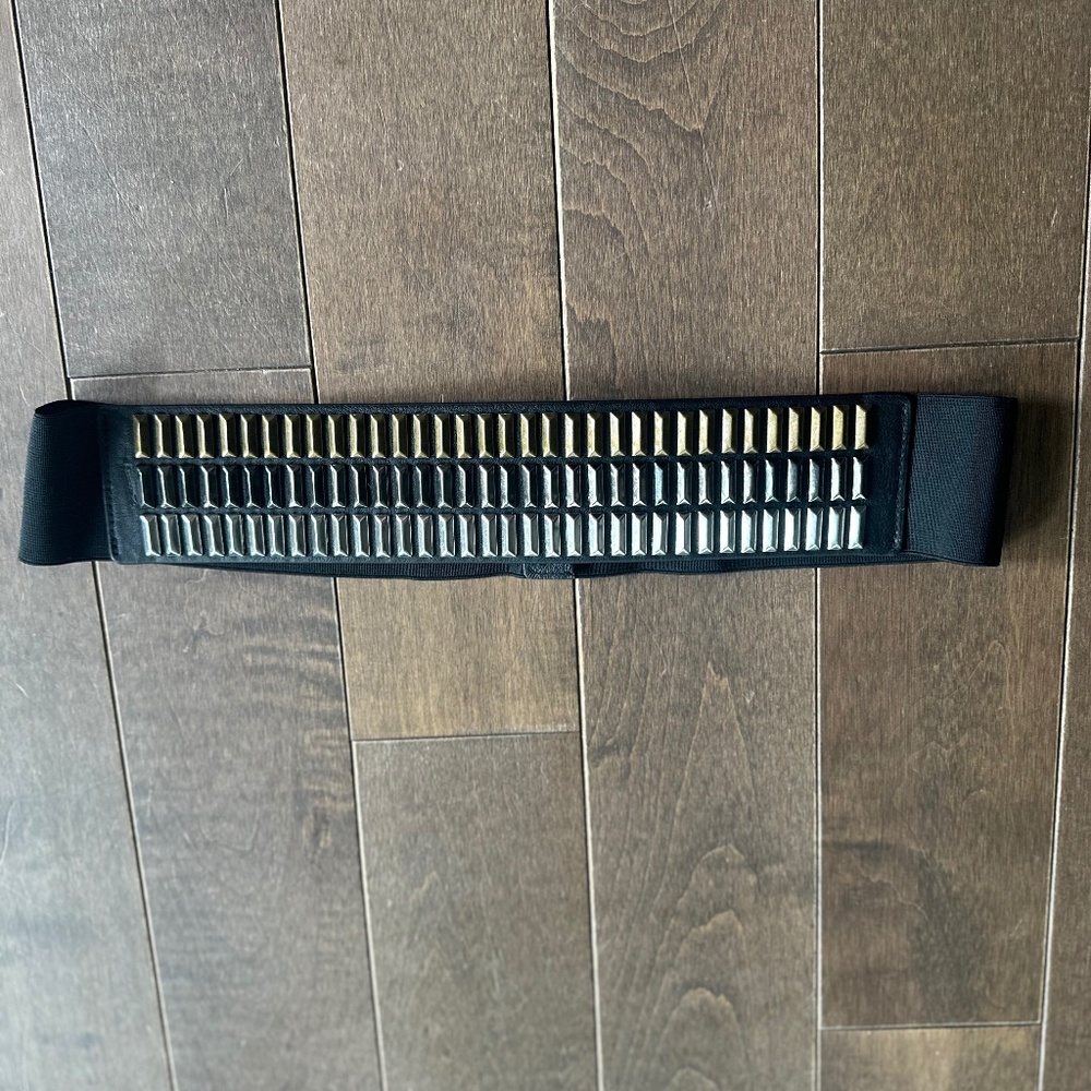 Bcbgmaxazria studded cinch belt